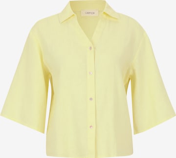 Cartoon Bluse in Gelb: Vorderseite