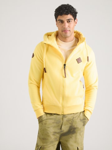 naketano Sweatjacke in Gelb: Vorderseite