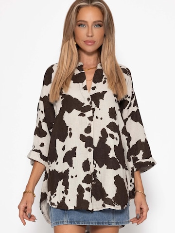 SASSYCLASSY Bluse in Braun