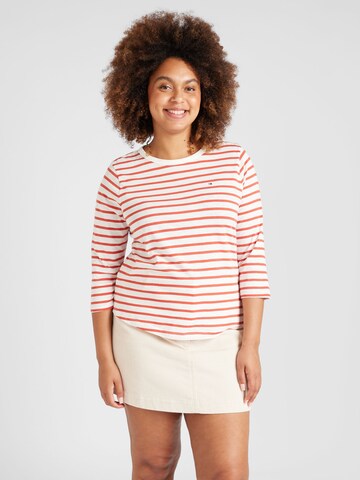 Tommy Hilfiger Curve Shirt '1985' in Weiß: Vorderseite