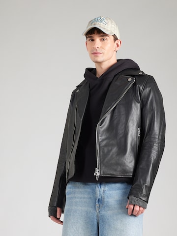 DIESEL Демисезонная куртка в Черный: спереди