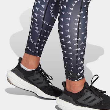 ADIDAS PERFORMANCE Skinny Športne hlače 'Essentials Brand Love' | modra barva