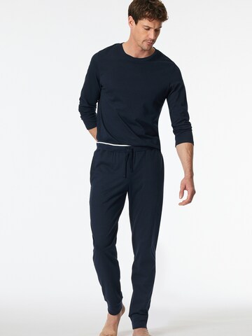 SCHIESSER Pajama Pants ' Mix + Relax ' in Blue