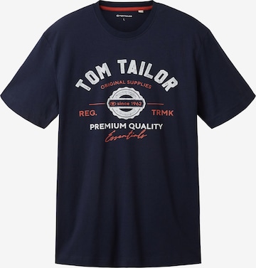 T-Shirt TOM TAILOR en bleu : devant