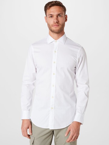 Coupe slim Chemise Polo Ralph Lauren en blanc : devant