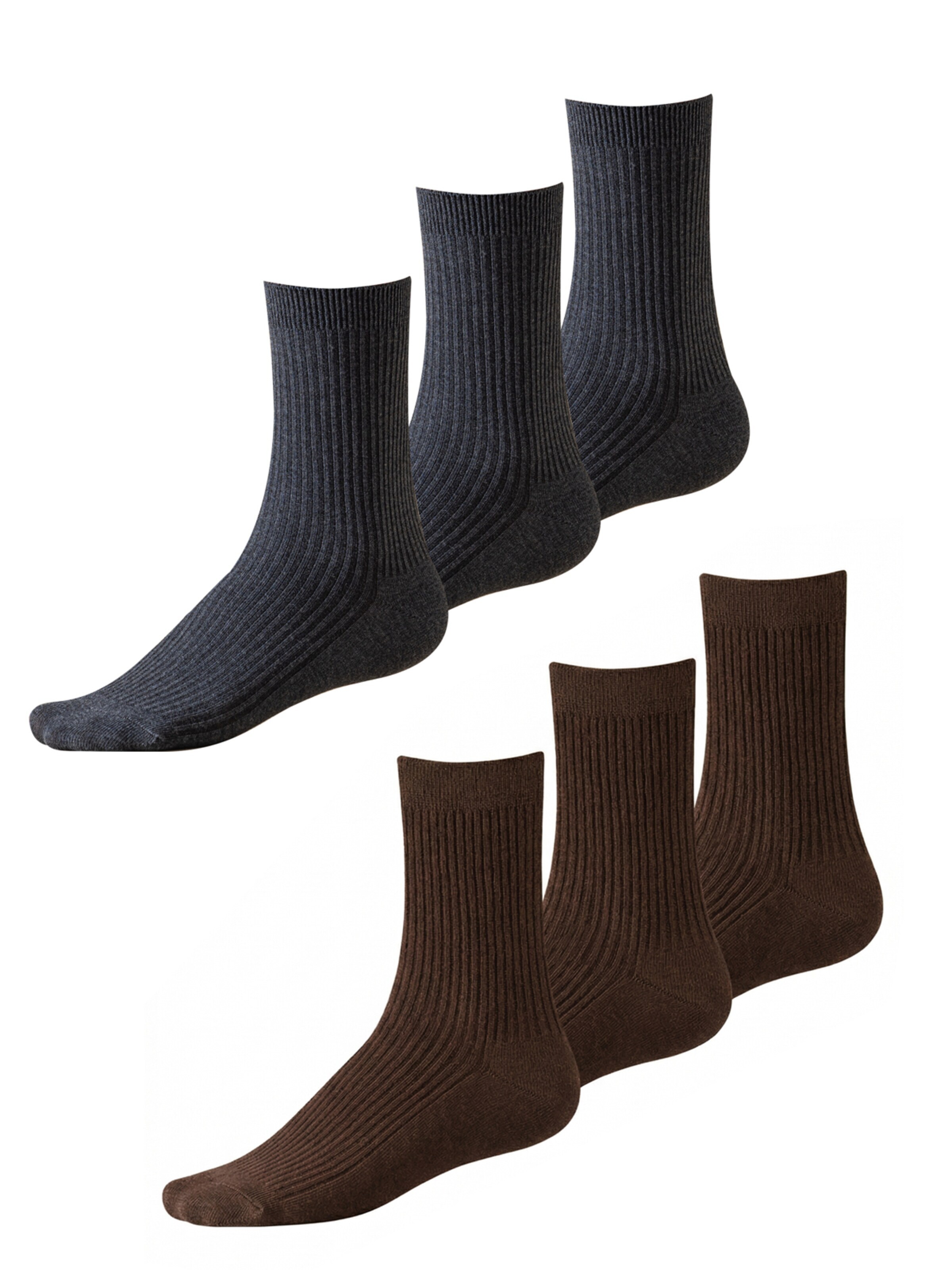 Millo Socks 'Cosy Steps Mix' in Black: front