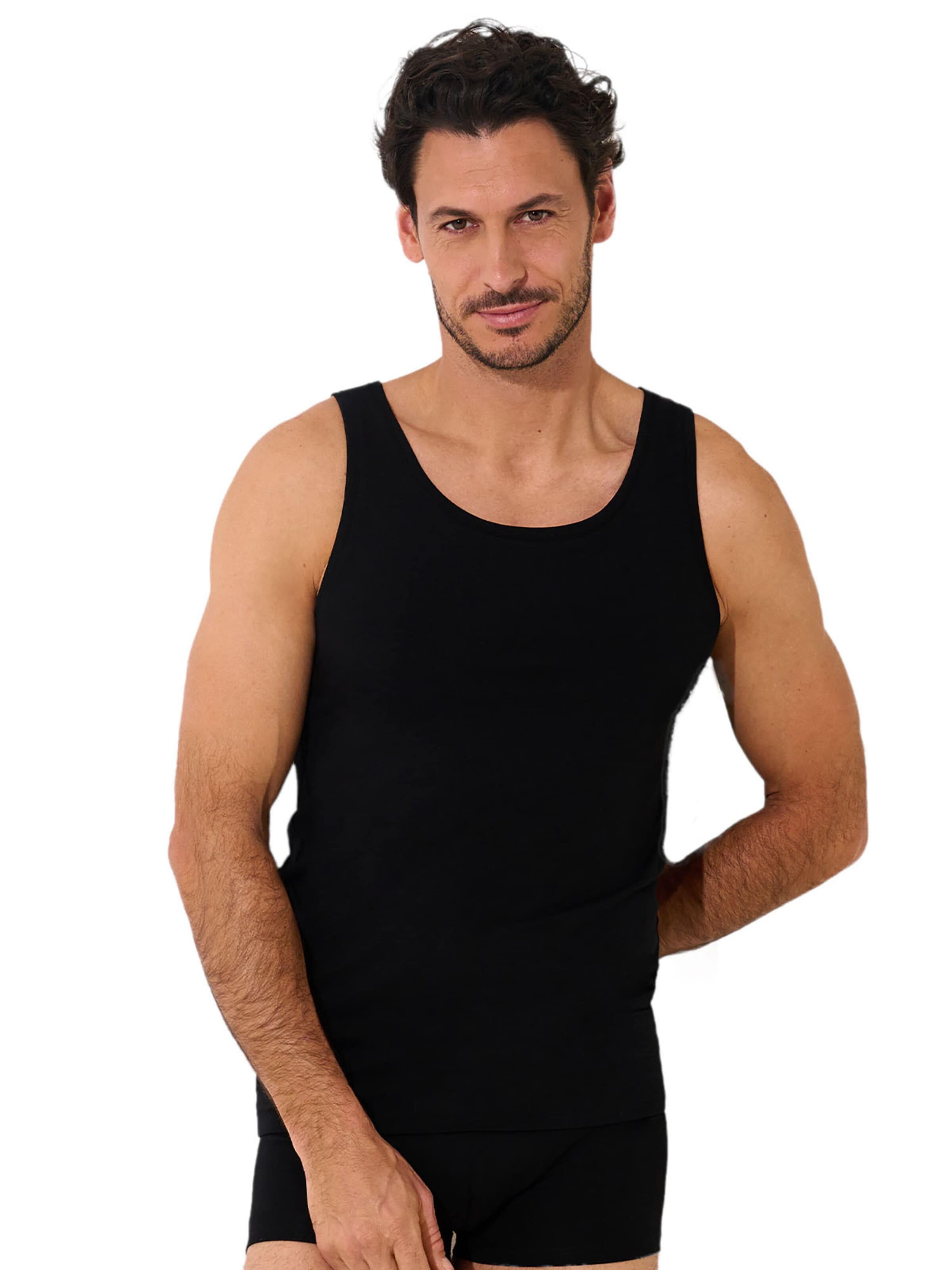 Lisca Undershirt 'Odysseus' in Black