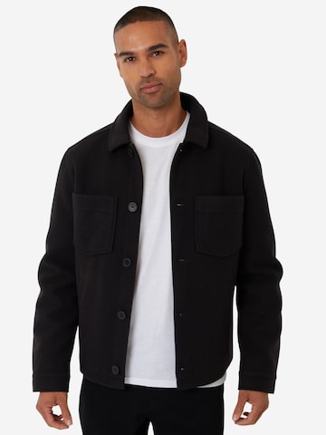 Threadbare Jacke 'Santo' in Schwarz: Vorderseite