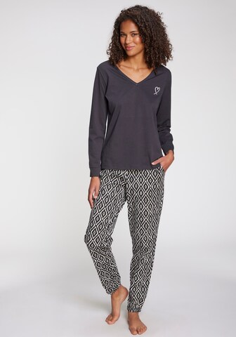VIVANCE Pyjamahose 'Dreams' in Schwarz