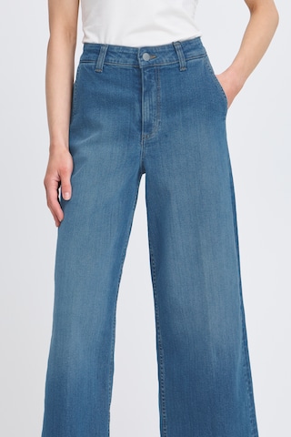 b.young Wide Leg Jeans 'BYKOMMA' i blå