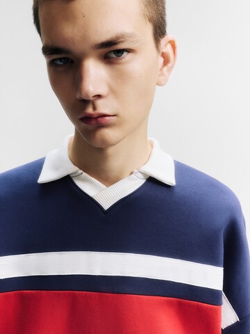 Bluză de molton 'STWD' de la Pull&Bear pe albastru