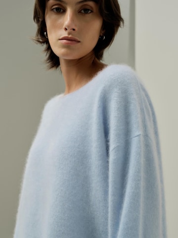 Lilysilk Pullover 'Bootneck-Pullover aus gebürstetem Kaschmir'‌‌‌‌‌‌ in Blau