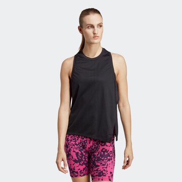 ADIDAS PERFORMANCE Sportovní top 'Hiit Quickburn' – černá: přední strana