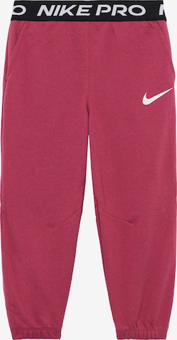 Nike Sportswear Tapered Housut 'PRO' värissä vaaleanpunainen: etupuoli