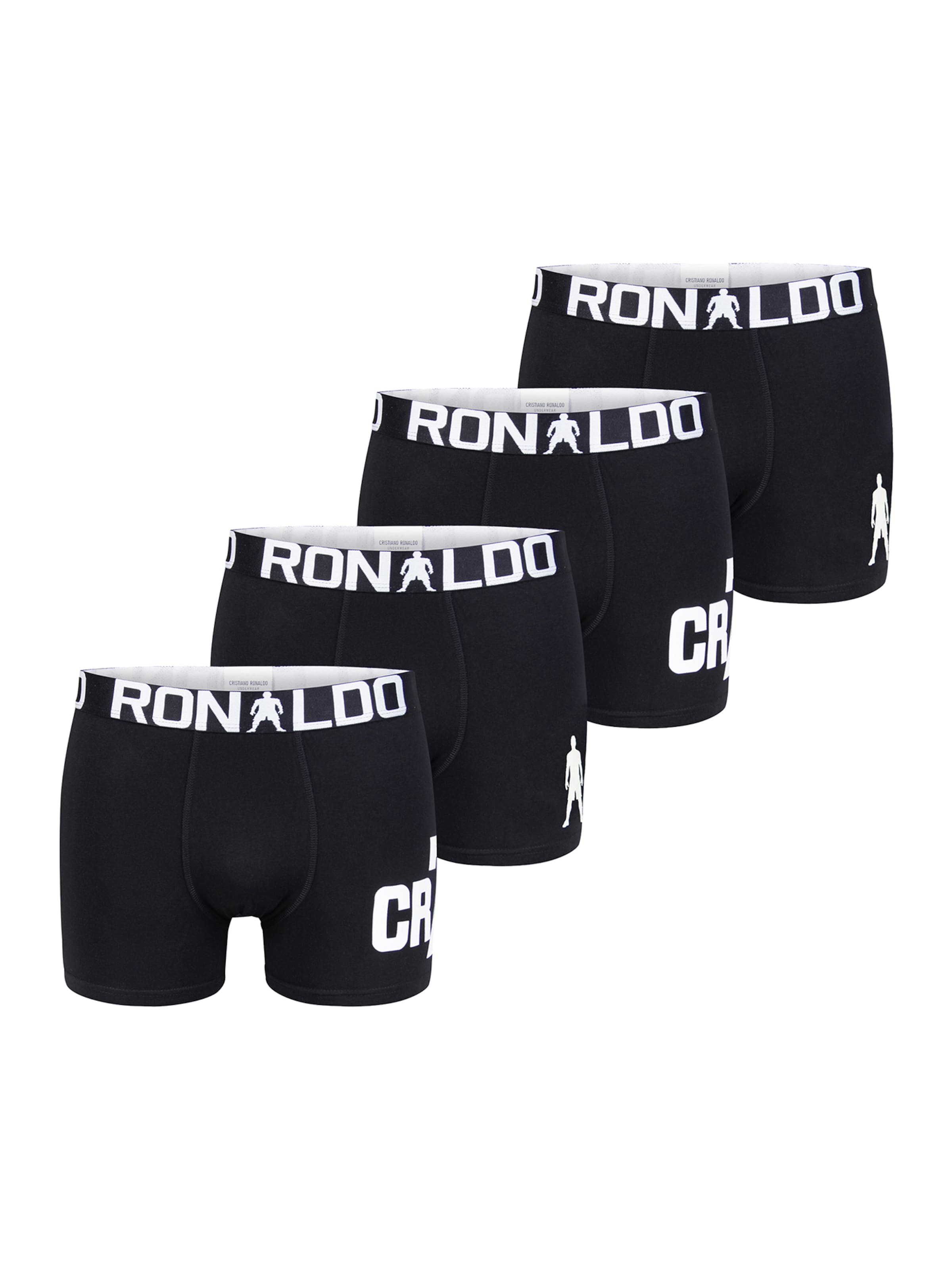 CR7 - Cristiano Ronaldo Underpants ' World Cup ' in Black: front