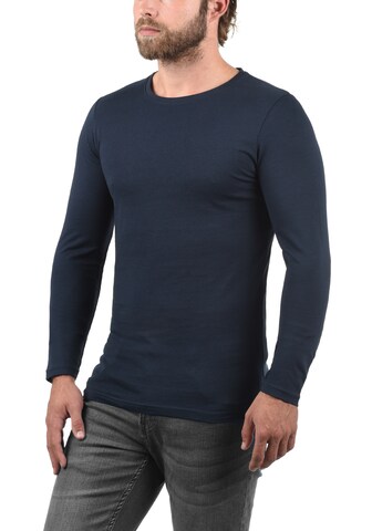 !Solid Rundhalsshirt 'BASAL' in Blau: predná strana