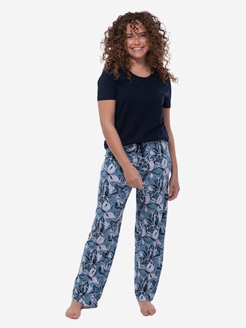 Ammann Pyjama 'Night & Home' in Blauw
