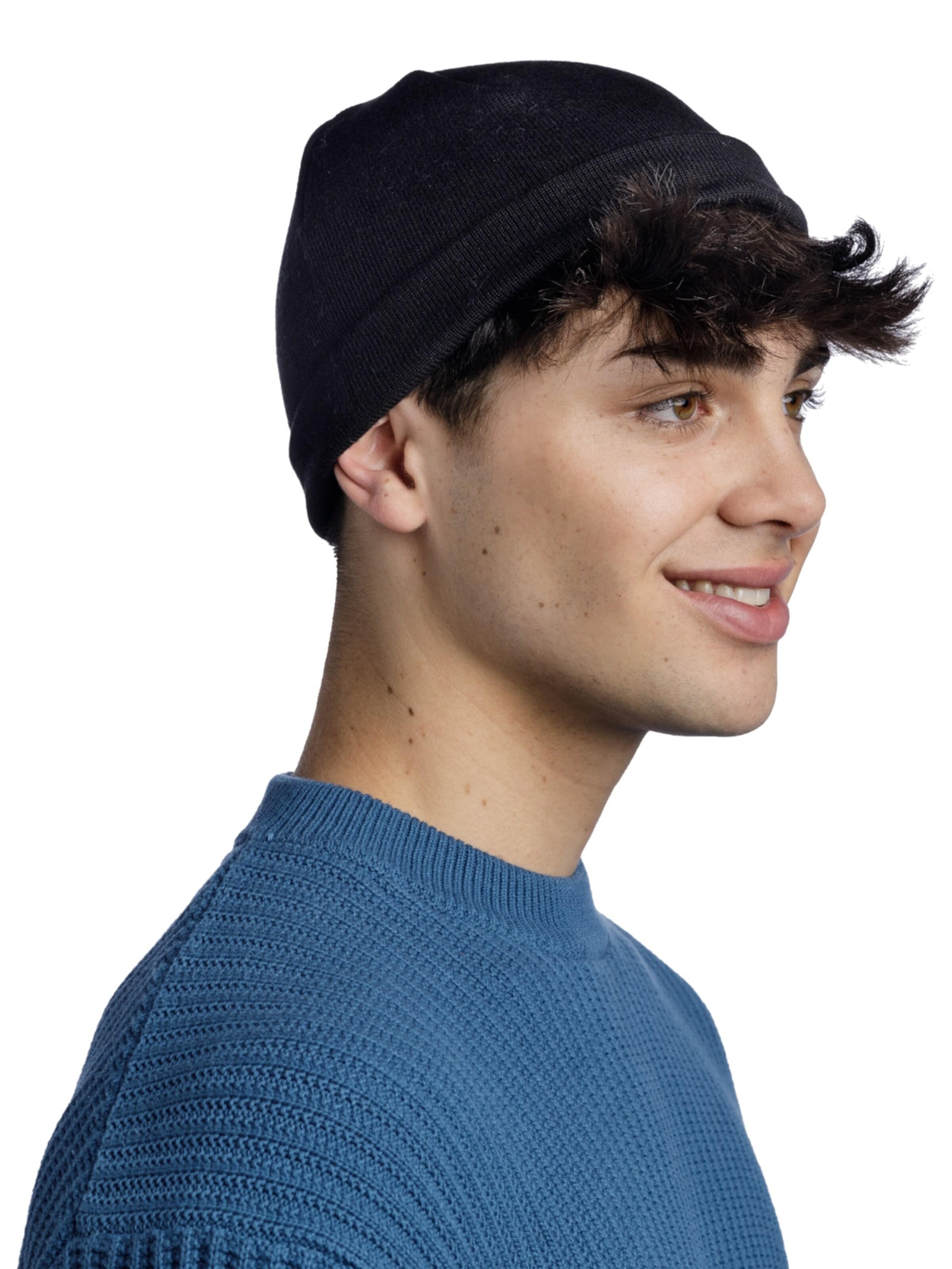 BUFF Beanie 'Buff Knitted Hat Beanie' in Black: front