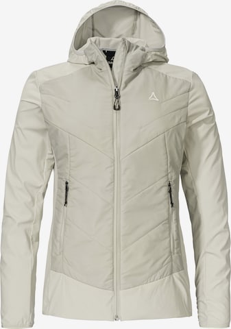 Schöffel Outdoorjas ' Hiking Hybrid Jk Style Blaueis WMS ' in Beige: voorkant
