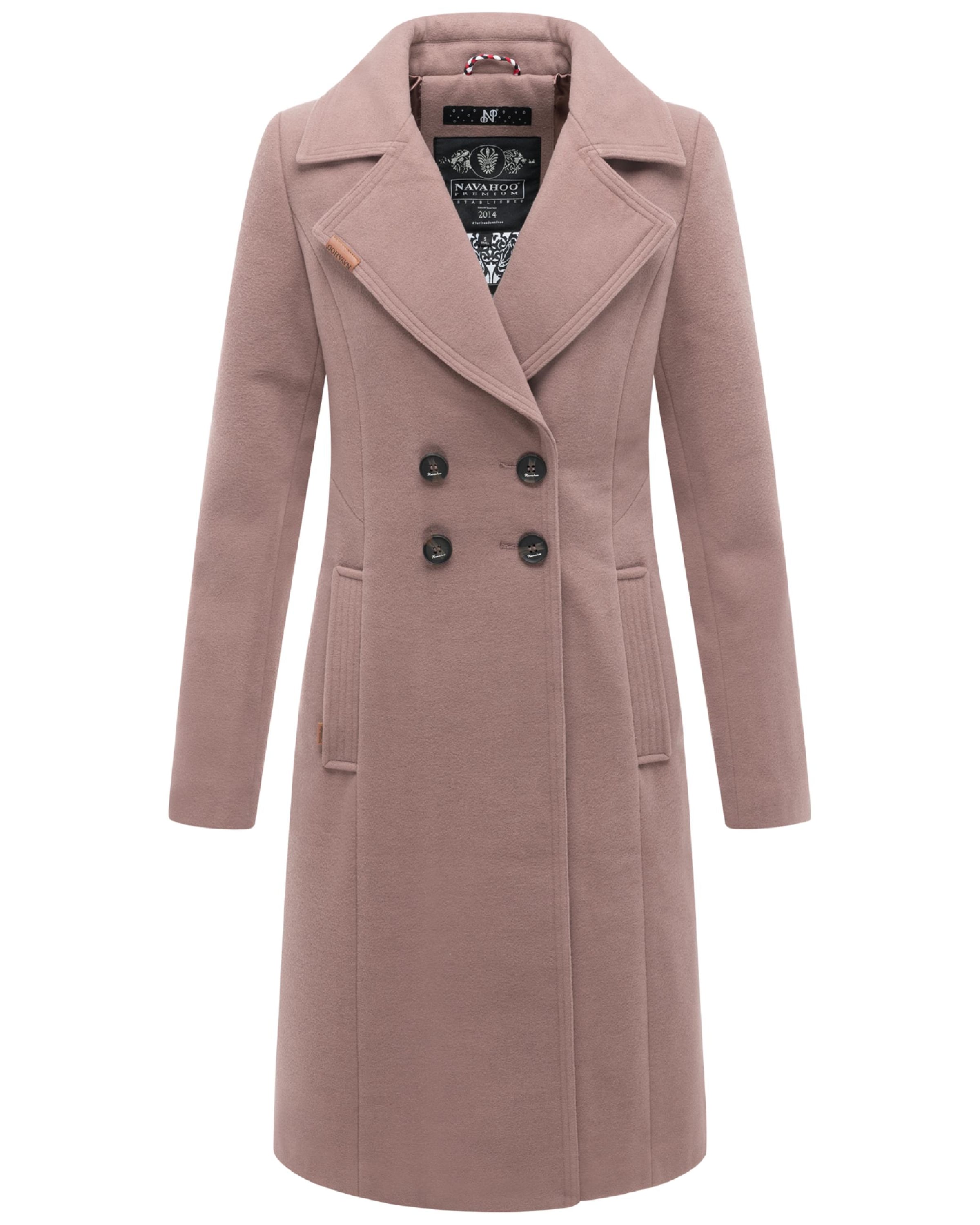 Cappotto di mezza stagione 'Wooly' di NAVAHOO in lilla: frontale