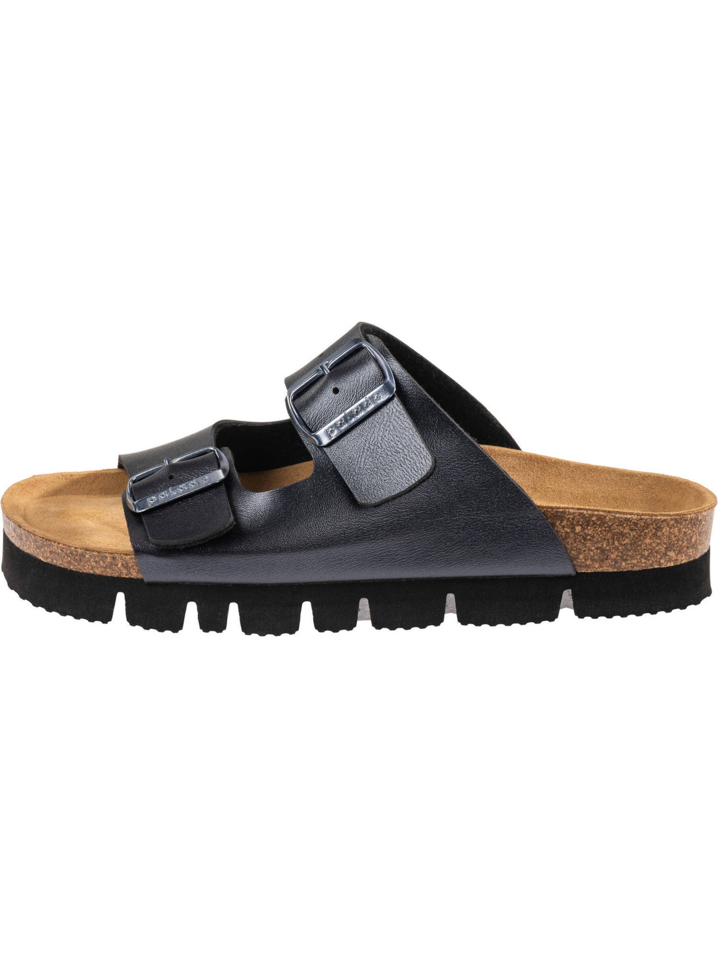 Palado Pantolette 'Korfu PL' in Blau: Vorderseite