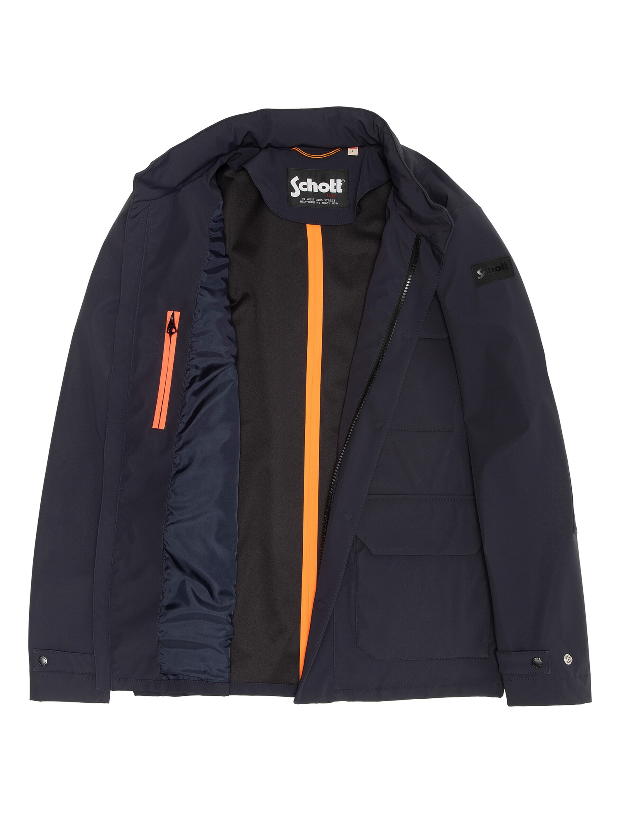 Schott NYC Winter Jacket in Blue