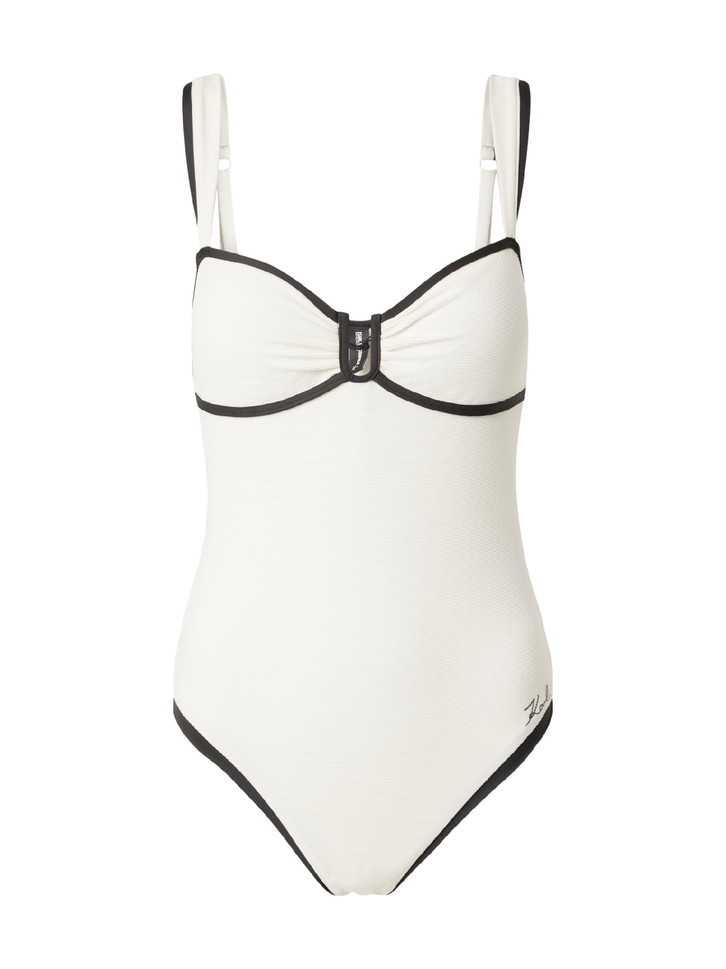 krém / fekete Karl Lagerfeld Fürdőruhák, Termék nézet