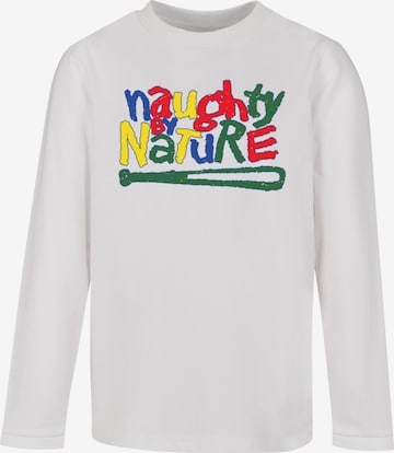 Merchcode Shirt 'Naughty By Nature' in White: front
