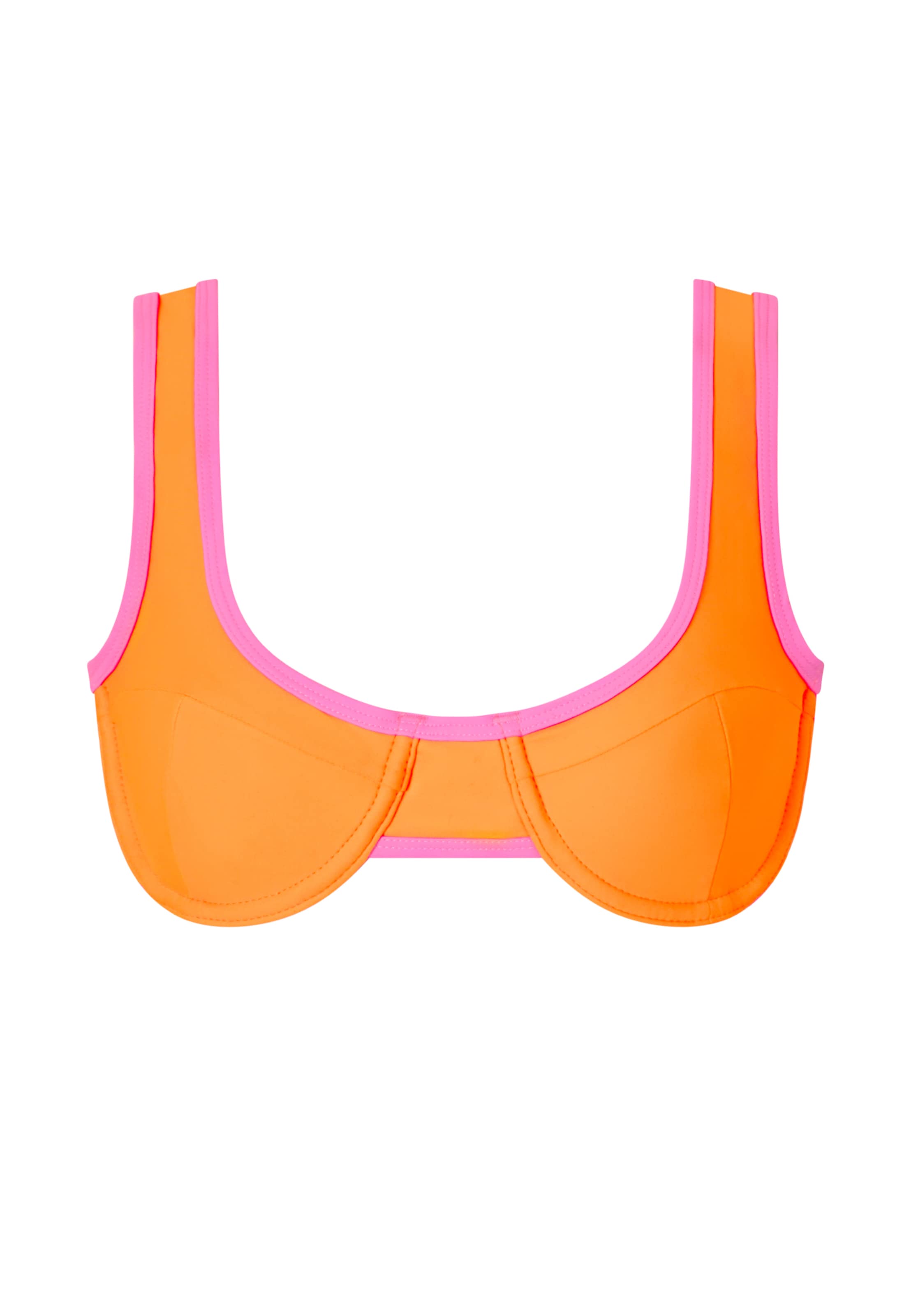 Moda Minx Triangel Bikinitop in Orange: Vorderseite
