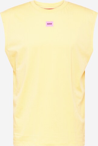 T-Shirt 'Dankto 241' HUGO en jaune : devant