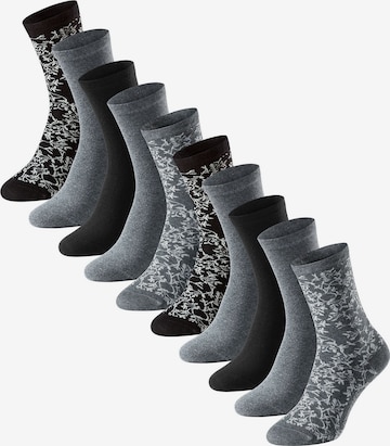 Chaussettes ' Bluebird ' SCHIESSER en gris : devant