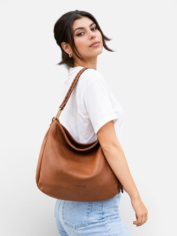 Cheval Firenze Schultertasche 'Eva'‌‌‌‌‌‌‌ in Beige: Vorderseite