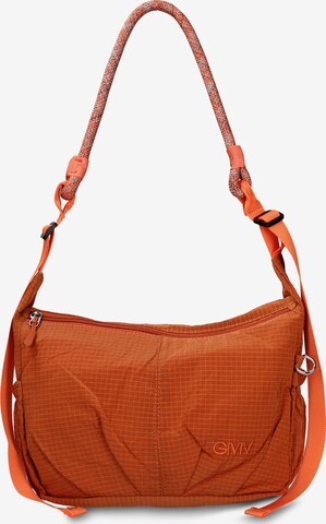 Borsa a spalla 'Borsa a Spalla Donna Gianmarco Venturi Pelle Vegana PU con Zip' di GianMarco Venturi in arancione: frontale