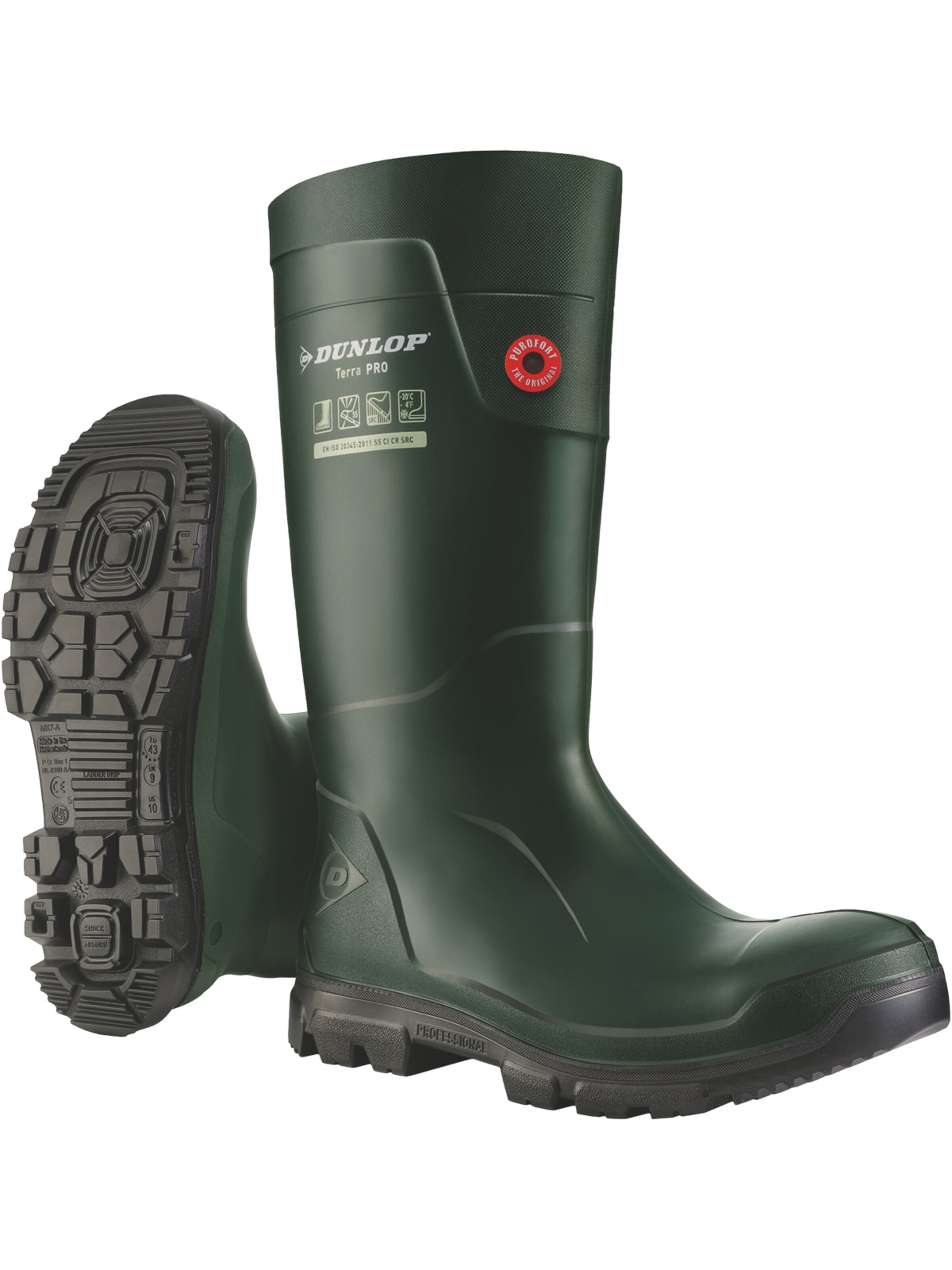 DUNLOP Boots 'Stiefel Purofort TerraPRO' in Green