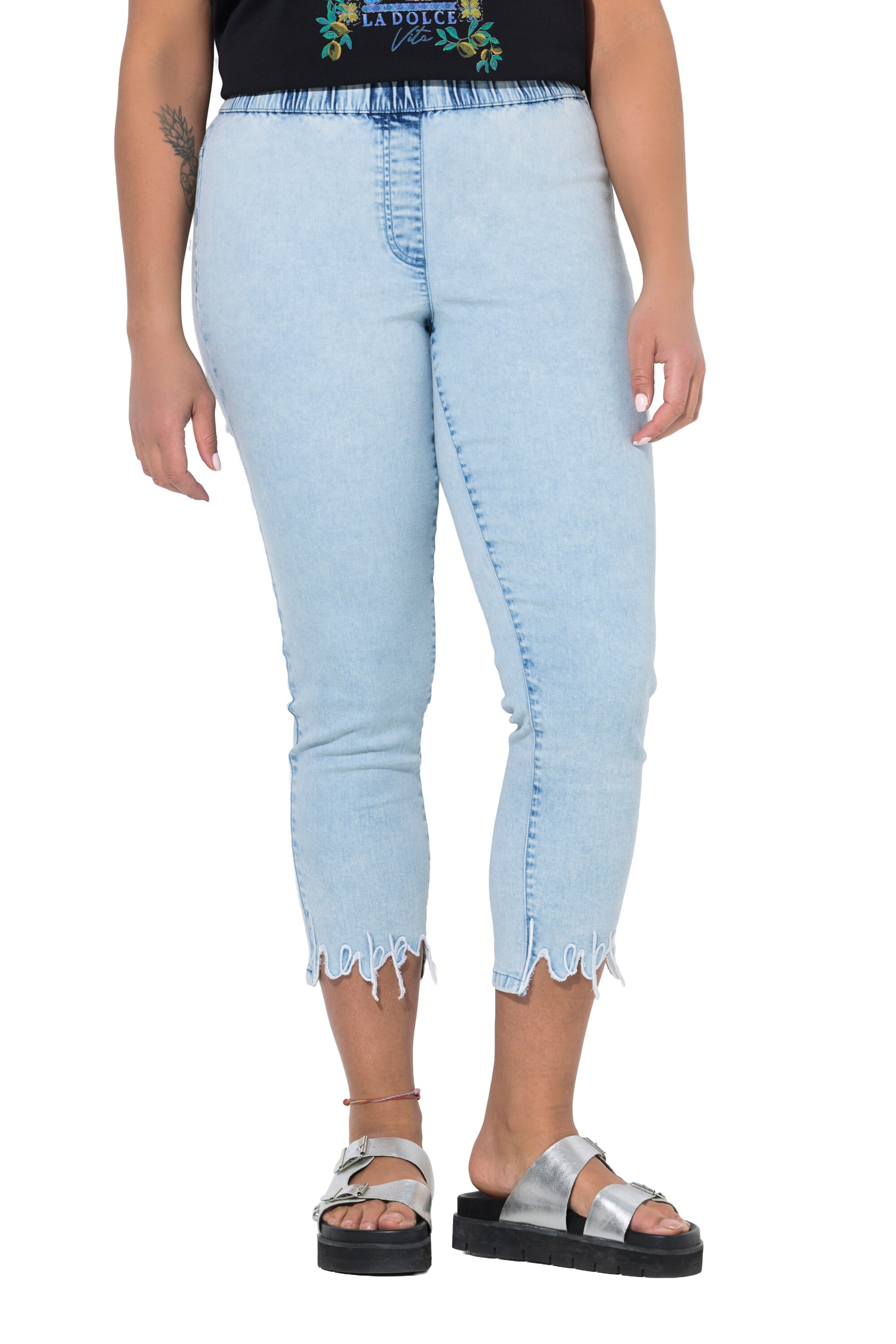Angel of Style Skinny Jeggings in Blau: Vorderseite