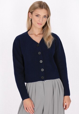 DreiMaster Klassik Knit Cardigan in Blue: front