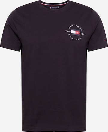 T-Shirt TOMMY HILFIGER en noir : devant