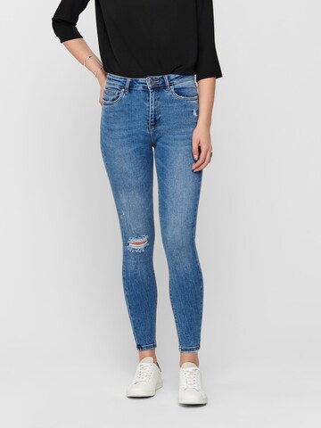 ONLY Slimfit Jeans 'Mila' in Blauw: voorkant