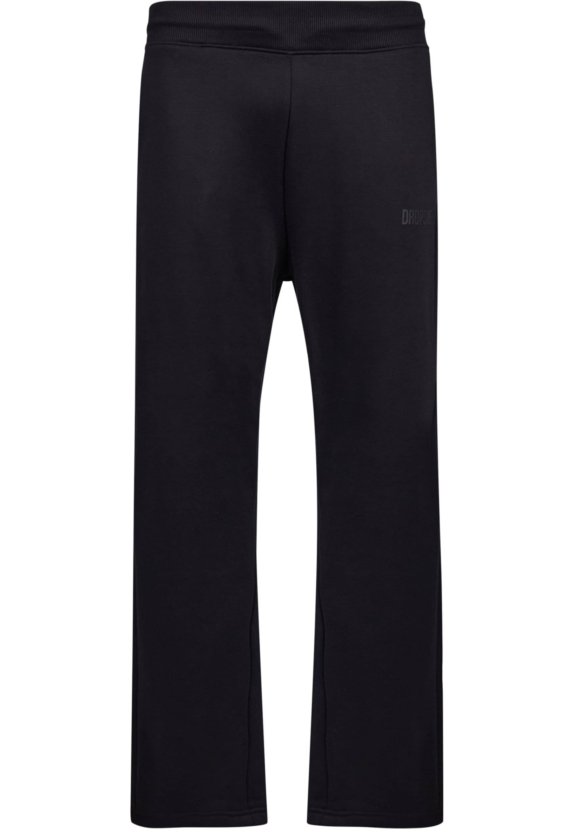 Dropsize Loosefit Παντελόνι σε μαύρο: μπροστά