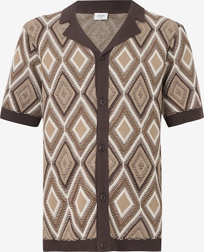 Kardiganas 'Diamor' iš JOOP! Jeans, spalva – šokolado spalva / šviesiai ruda / balta, Prekių apžvalga