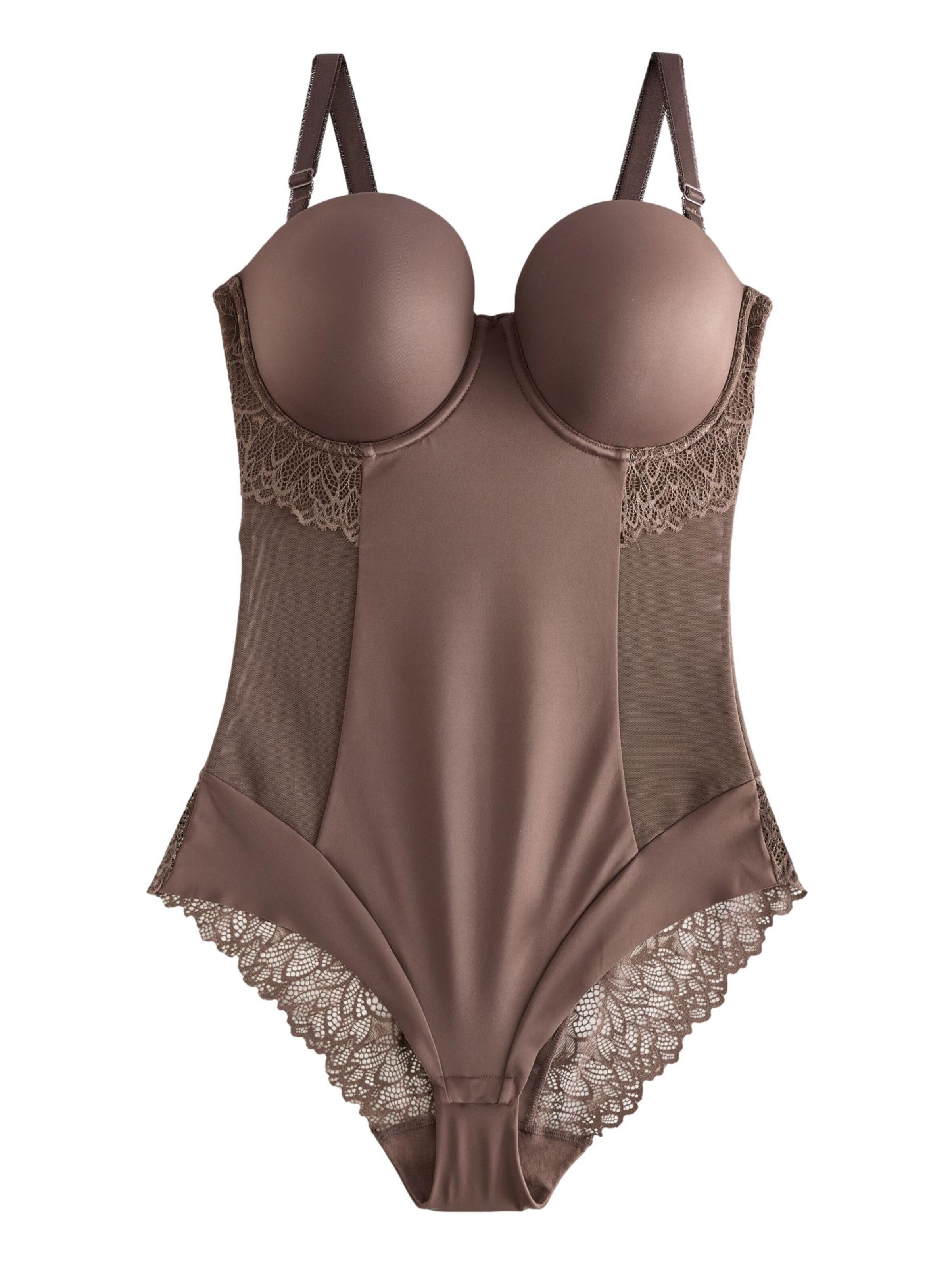 Next Κορμάκι σμίλευσης σε καφέ: μπροστά