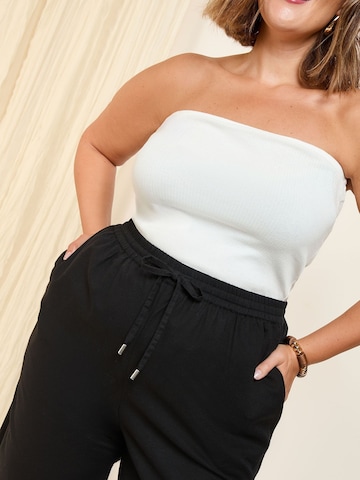 Wide Leg Pantalon Friends Like These en noir