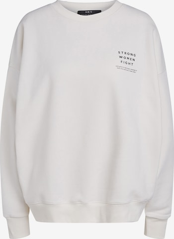 SET Sweatshirt i vit: framsida