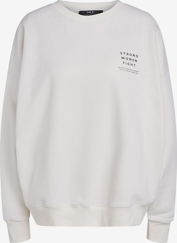 SET - Sudadera en blanco: frente