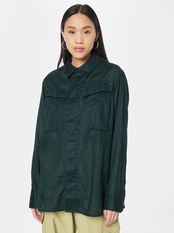 Camicia da donna 'Mysterious' di G-Star RAW in verde: frontale