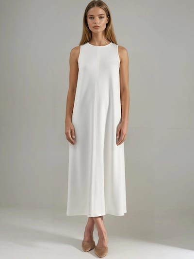 Hiccup Robe en 34 en blanc, Vue avec produit