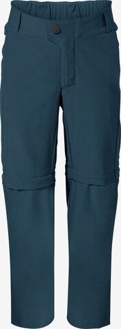 VAUDE Regular Outdoor Pants 'Yaras' in Blue: front