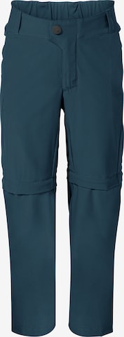 VAUDE Regular Outdoor Pants 'Yaras' in Blue: front