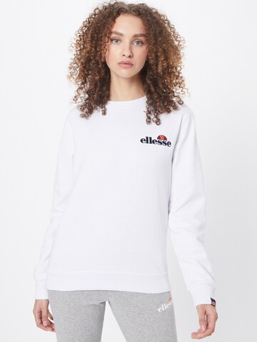 ELLESSE Sweatshirt 'Triome' in Wit: voorkant
