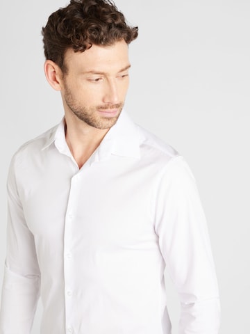 TOPMAN Slim Fit Hemd in Weiß